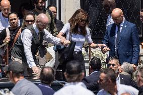 Ivanka Trump and Rania of Jordan at Bezos Wedding Day after - Venice