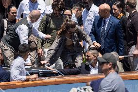 Ivanka Trump and Rania of Jordan at Bezos Wedding Day after - Venice