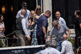Ivanka Trump and Rania of Jordan at Bezos Wedding Day after - Venice