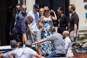 Ivanka Trump and Rania of Jordan at Bezos Wedding Day after - Venice