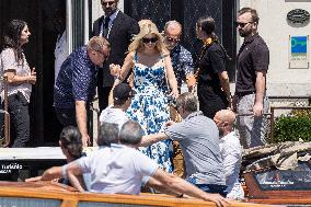 Ivanka Trump and Rania of Jordan at Bezos Wedding Day after - Venice