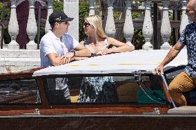 Ivanka Trump and Rania of Jordan at Bezos Wedding Day after - Venice