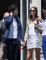Pregnant  Karlie Kloss, Joshua Kushner leave St Regis Hotel - Venice