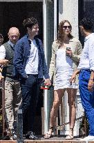 Pregnant  Karlie Kloss, Joshua Kushner leave St Regis Hotel - Venice
