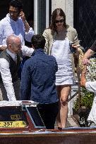 Pregnant  Karlie Kloss, Joshua Kushner leave St Regis Hotel - Venice