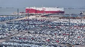 World Largest Loading Capacity Car Roll-on/roll-off Ship