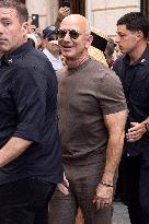 Newly Wed Jeff Bezos and Lauren Sanchez leave Harry’s Bar in Venice