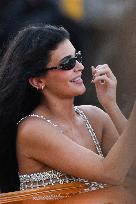 Kendall, Kris and Kylie Jenner Leave The Hotel To Attend The Final Celebration Of The Bezos Wedding - Venice