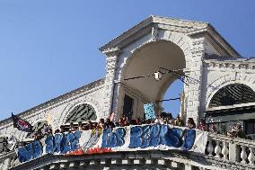 No Space For Bezos Demonstration - Venice
