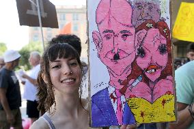 No Space For Bezos Demonstration - Venice