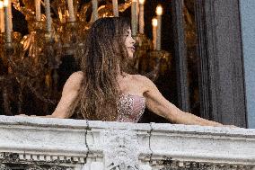 Jeff Bezos and Lauren Sanchez Leaves The Hotel - Venice