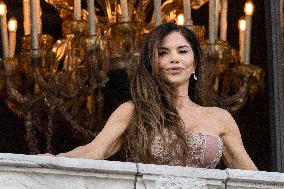 Jeff Bezos and Lauren Sanchez Leaves The Hotel - Venice