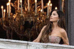 Jeff Bezos and Lauren Sanchez Leaves The Hotel - Venice