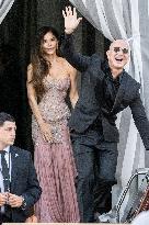 Jeff Bezos and Lauren Sanchez Leaves The Hotel - Venice