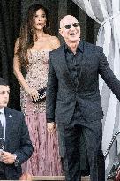Jeff Bezos and Lauren Sanchez Leaves The Hotel - Venice