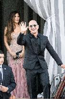 Jeff Bezos and Lauren Sanchez Leaves The Hotel - Venice