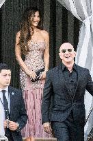 Jeff Bezos and Lauren Sanchez Leaves The Hotel - Venice