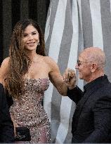 Jeff Bezos and Lauren Sanchez Leaves The Hotel - Venice
