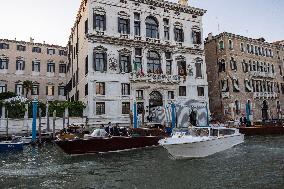 Jeff Bezos and Lauren Sanchez Leaves The Hotel - Venice