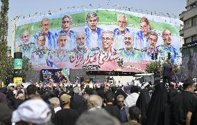 State funeral in Tehran for military commanders killed by Israel