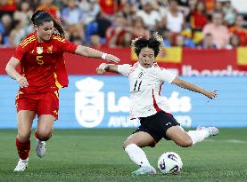 Football: Friendly between Japan and Spain