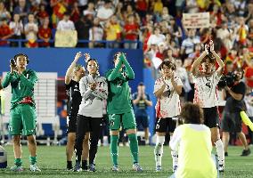 Football: Friendly between Japan and Spain