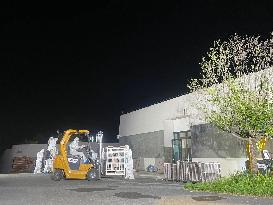 Giant pandas arrive at the Chengdu Shuangliu International Airport