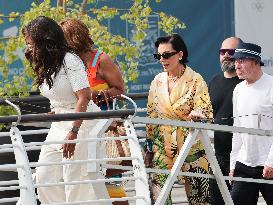 The Bezos Wedding - Oprah Winfrey, Kris Jenner, Gayle King Departure
