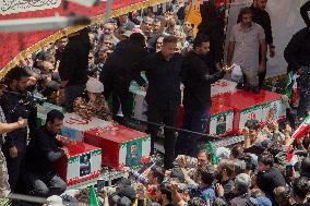 Funeral Procession Tehran Iran