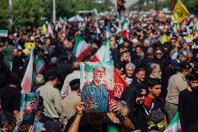 Funeral Procession Tehran Iran