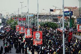 Funeral Procession Tehran Iran