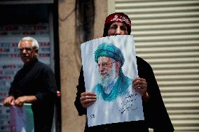 Funeral Procession Tehran Iran