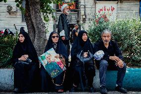 Funeral Procession Tehran Iran