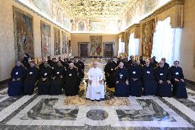 Pope Leo XIV During A Private Audience - Vatican