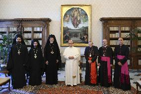 Pope Leo XIV Receiving The Delegation Of The Ecumenical Patriarchate Of Costantinople - Vatican