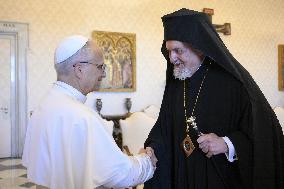 Pope Leo XIV Receiving The Delegation Of The Ecumenical Patriarchate Of Costantinople - Vatican