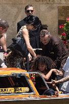 Khloe Kardashian leaves Gritti Hotel after the wedding of Jeff Bezos - Venice