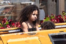 Khloe Kardashian leaves Gritti Hotel after the wedding of Jeff Bezos - Venice