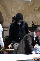 Leonardo DiCaprio leave Gritti Hotel in Venice