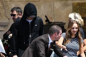 Leonardo DiCaprio leave Gritti Hotel in Venice