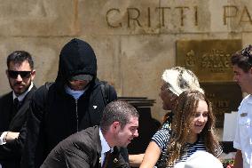 Leonardo DiCaprio leave Gritti Hotel in Venice