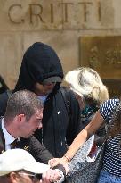 Leonardo DiCaprio leave Gritti Hotel in Venice