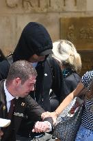 Leonardo DiCaprio leave Gritti Hotel in Venice