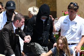 Leonardo DiCaprio leave Gritti Hotel in Venice