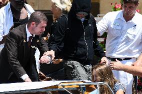 Leonardo DiCaprio leave Gritti Hotel in Venice