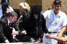 Leonardo DiCaprio leave Gritti Hotel in Venice