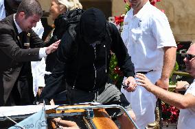 Leonardo DiCaprio leave Gritti Hotel in Venice