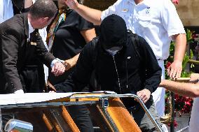 Leonardo DiCaprio leave Gritti Hotel in Venice