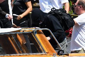 Leonardo DiCaprio leave Gritti Hotel in Venice