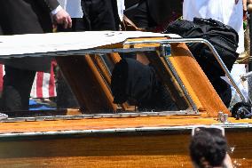 Leonardo DiCaprio leave Gritti Hotel in Venice